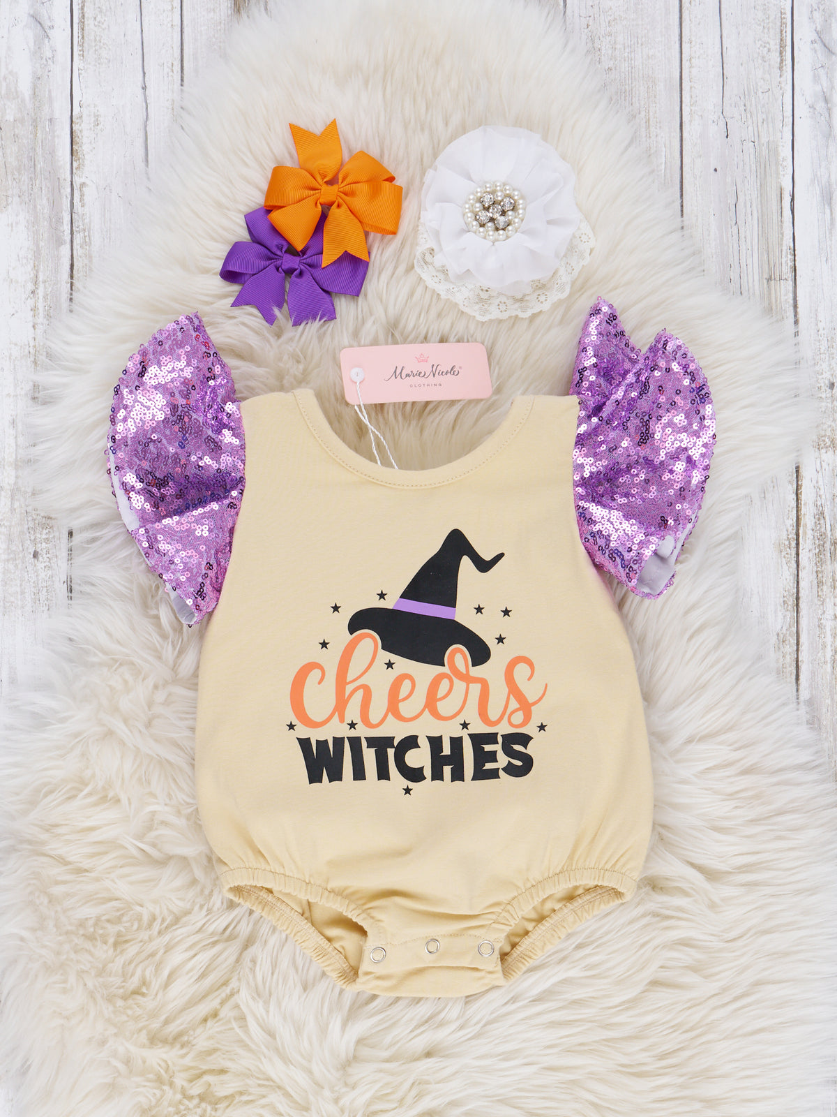 Mom & Me "Cheers Witches" Top & Romper - Marie Nicole Clothing
