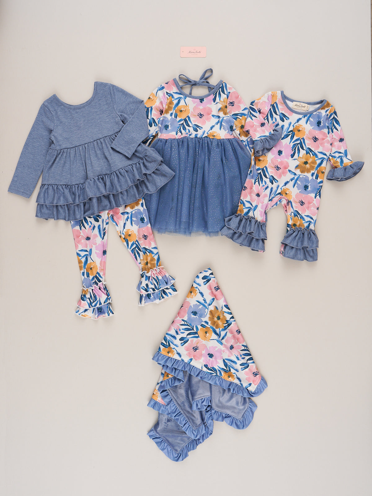 Magnolia Run Ruffle Romper - Marie Nicole Clothing