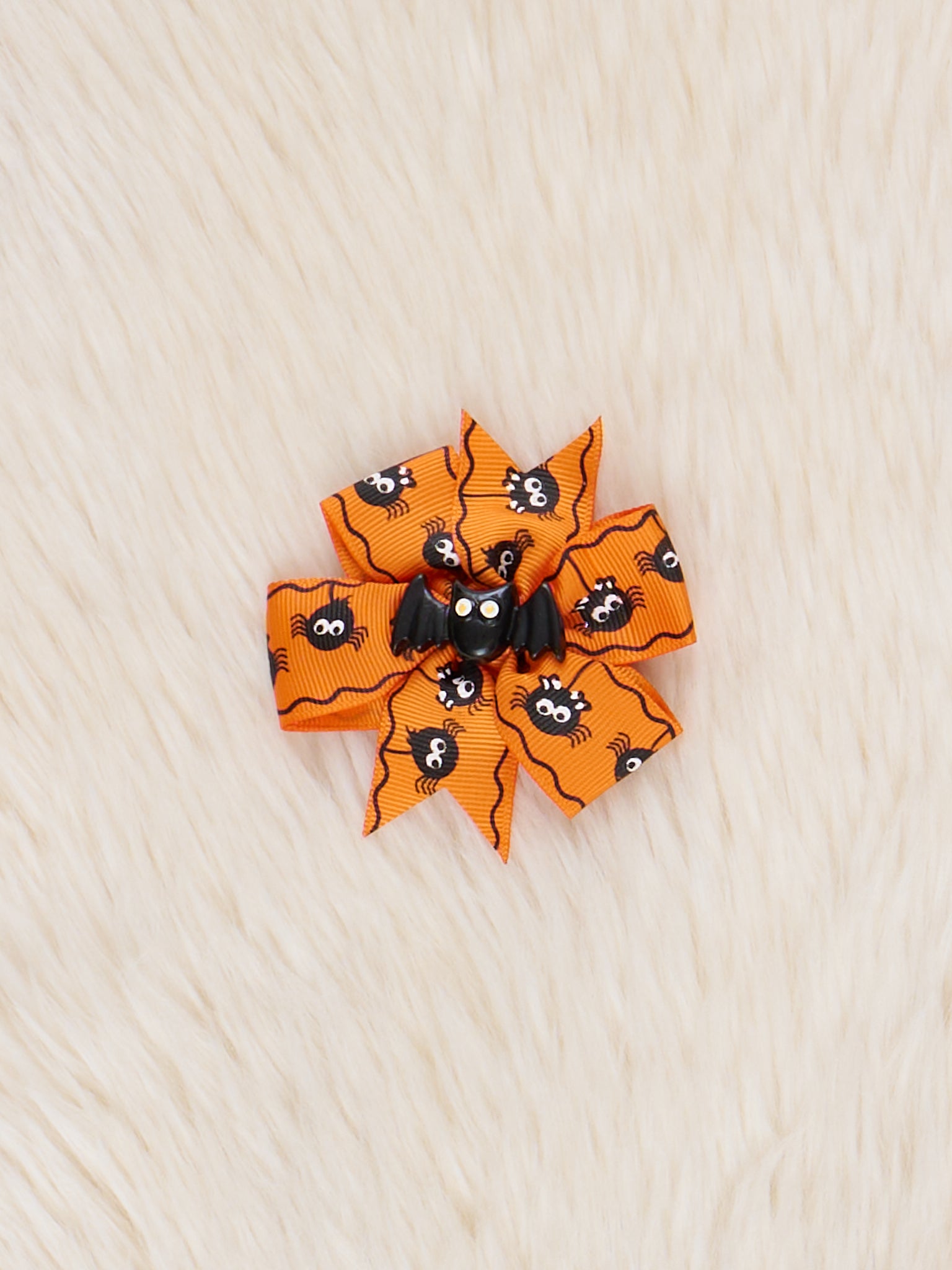 Boo - tiful Bat & Spiders Bow - Marie Nicole Clothing