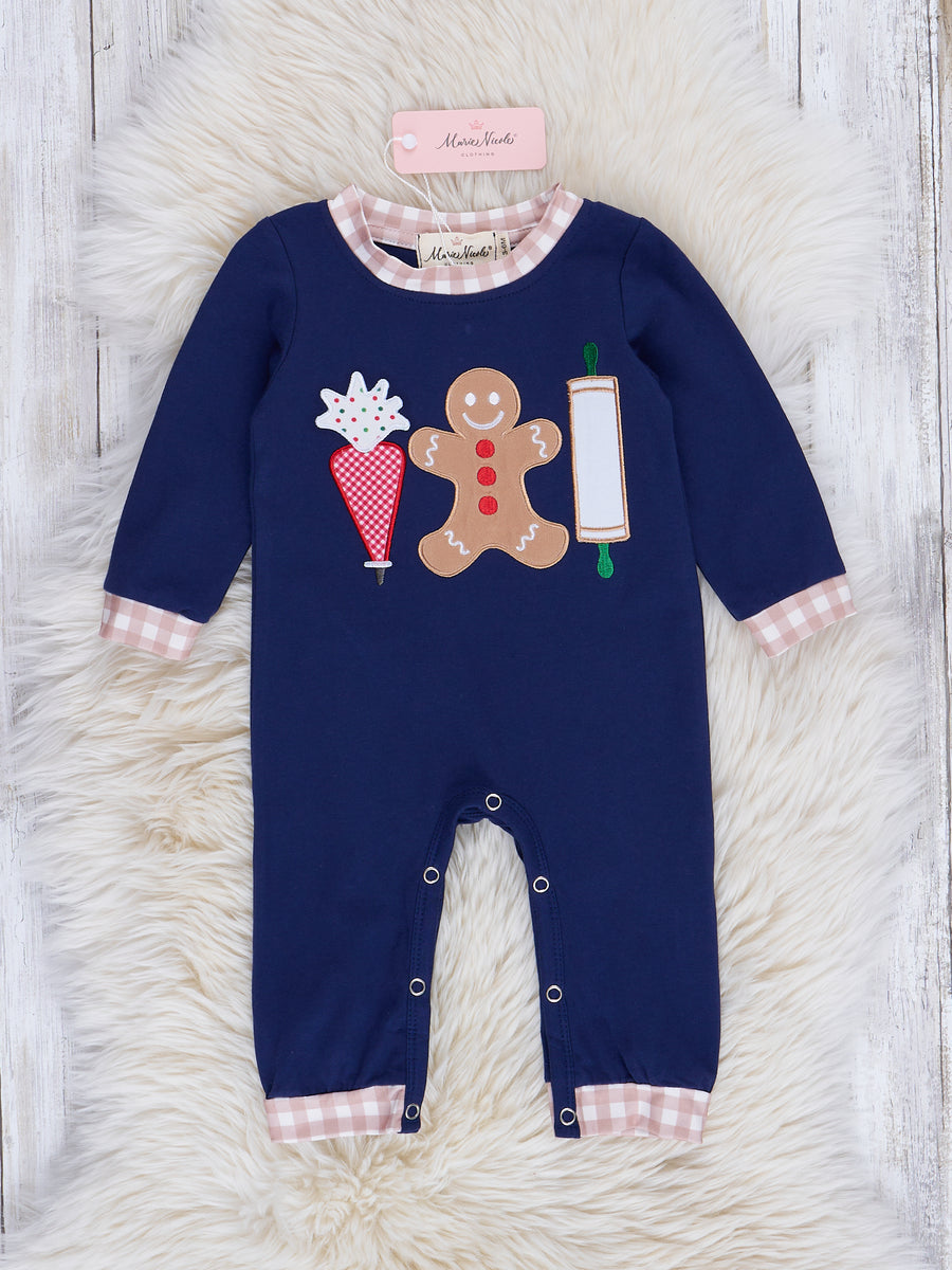 Marion Rose Romper - Nantucket Navy with Richmond Red