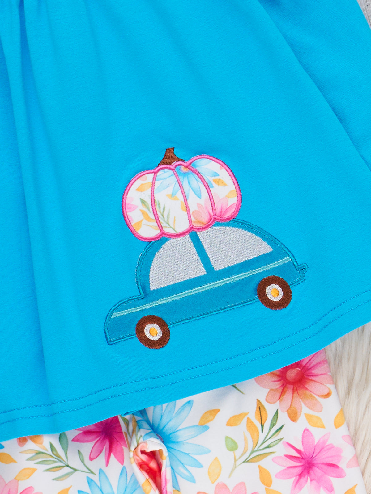 Floral Patch Road Trip Embroidered Outfit - Marie Nicole Clothing