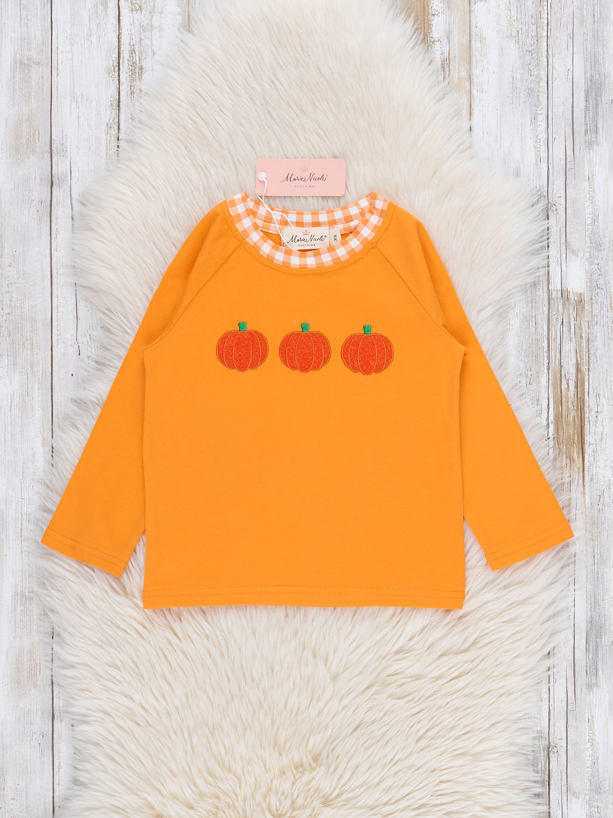Embroidered Gingham Patch Pickin’s Top - Marie Nicole Clothing