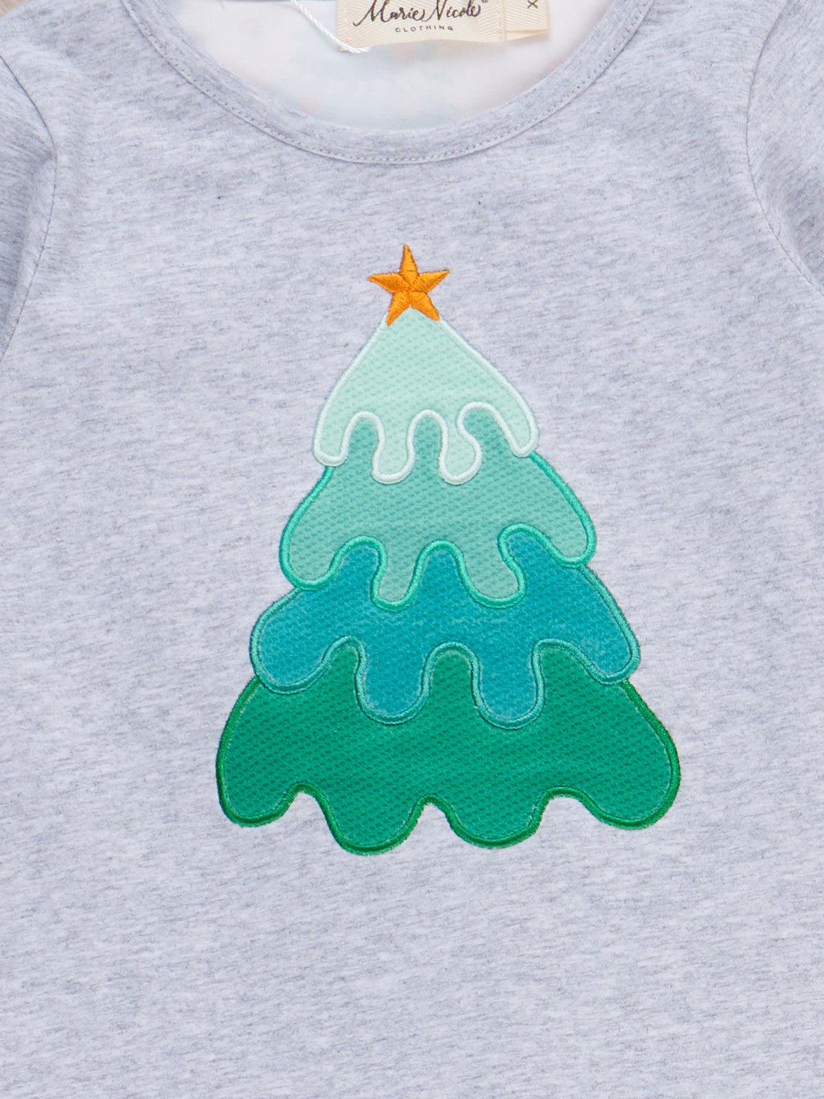 Christmas Cheer Tree Embroidered Outfit - Marie Nicole Clothing