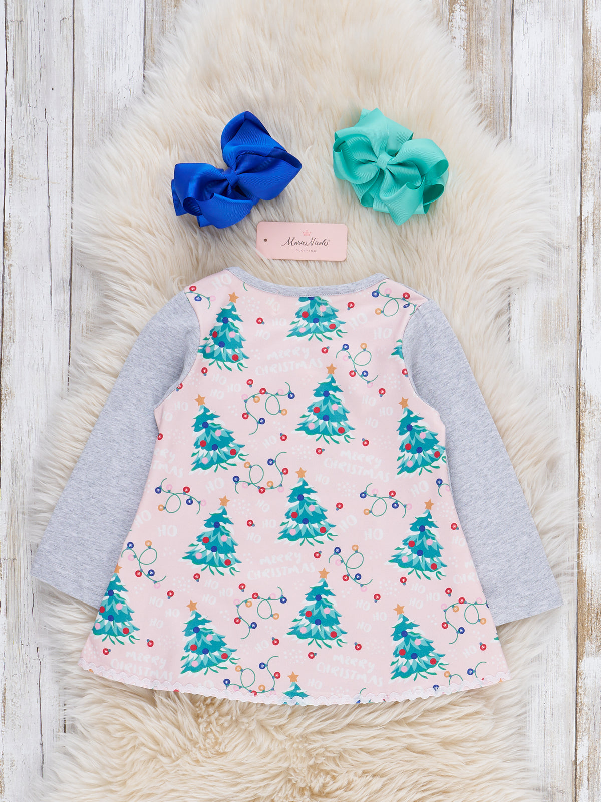 Christmas Cheer Tree Embroidered Outfit - Marie Nicole Clothing