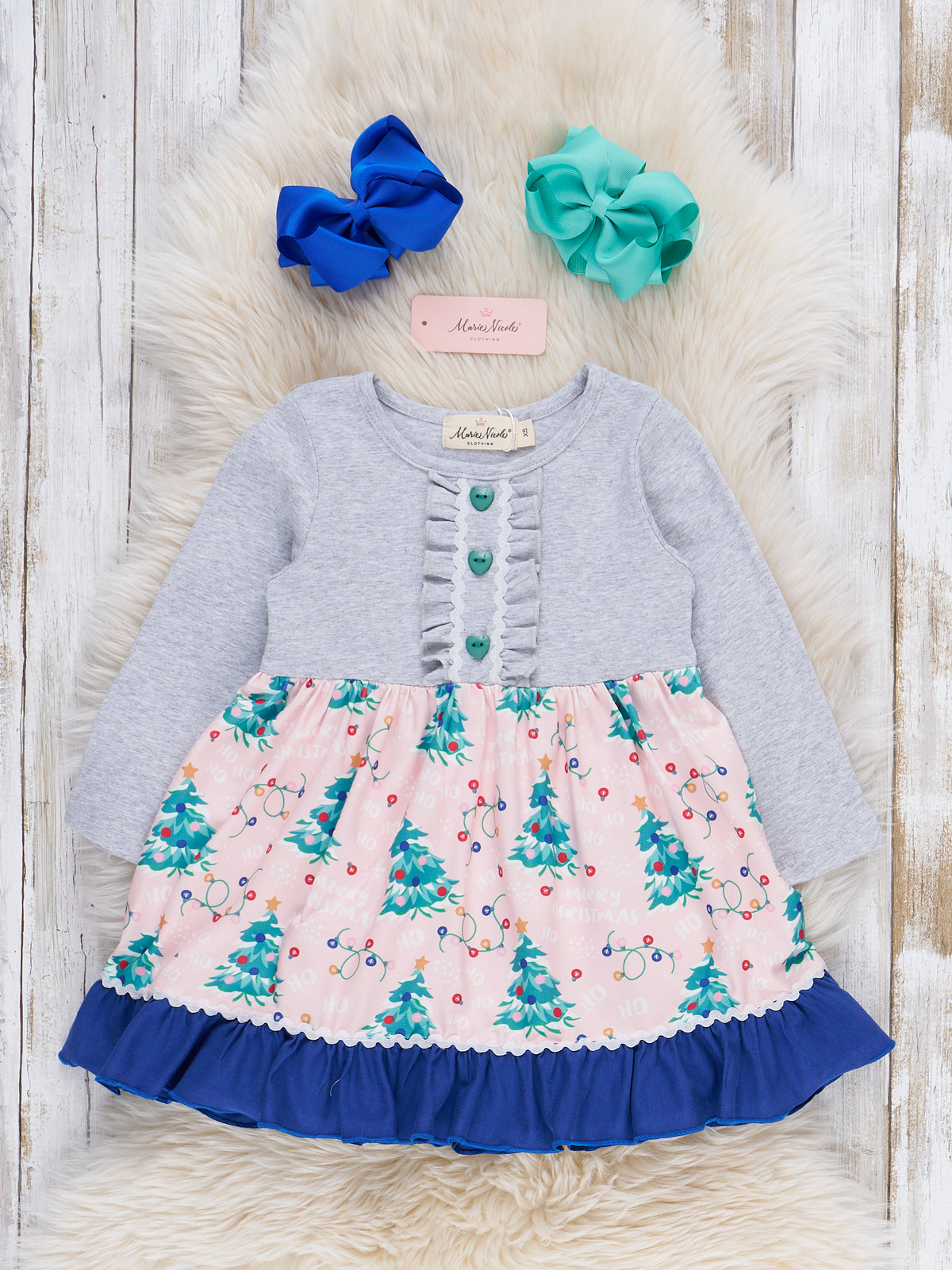 Christmas Cheer Tree Dress - Marie Nicole Clothing