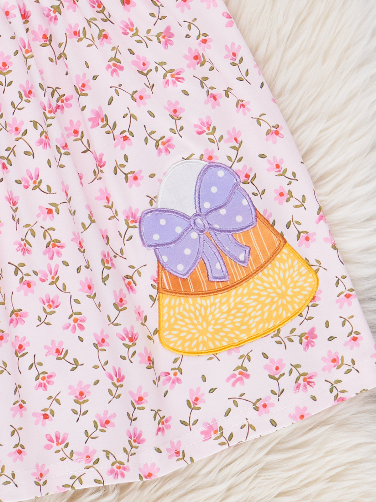 Candy Blossoms Embroidered Ruffle Dress - Marie Nicole Clothing