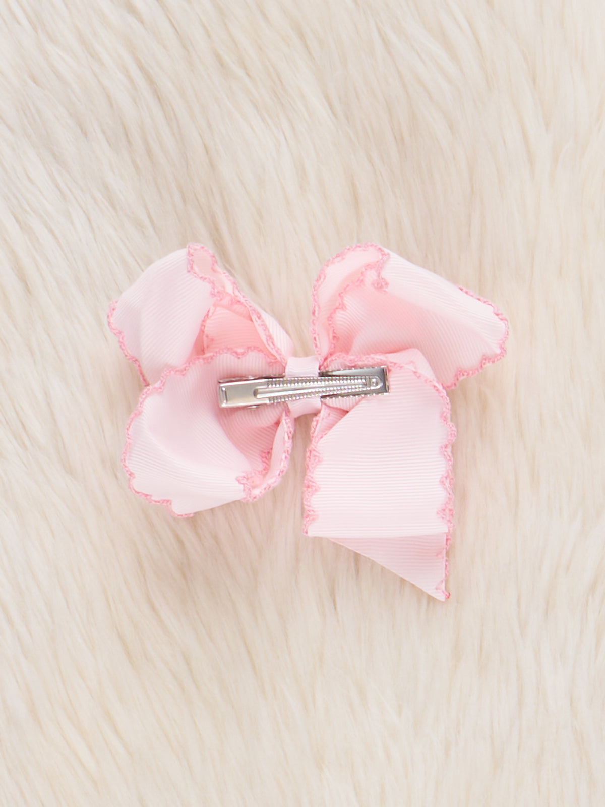 Peek - a - Boo Embroidered Bow - Pink - Marie Nicole Clothing