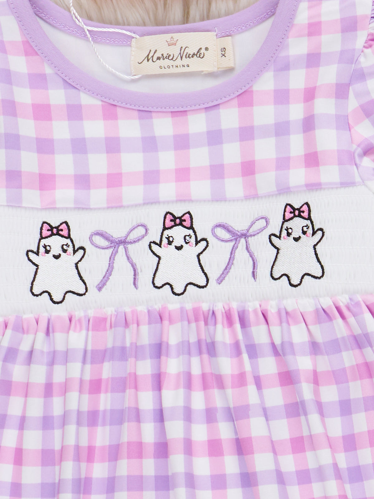 Ghostly Greetings Smocked Dress - Marie Nicole Clothing