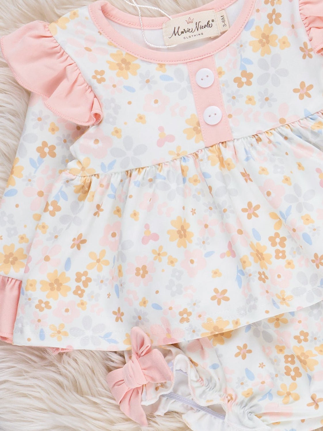 Blossom Bow Bloomers Outfit - Marie Nicole Clothing