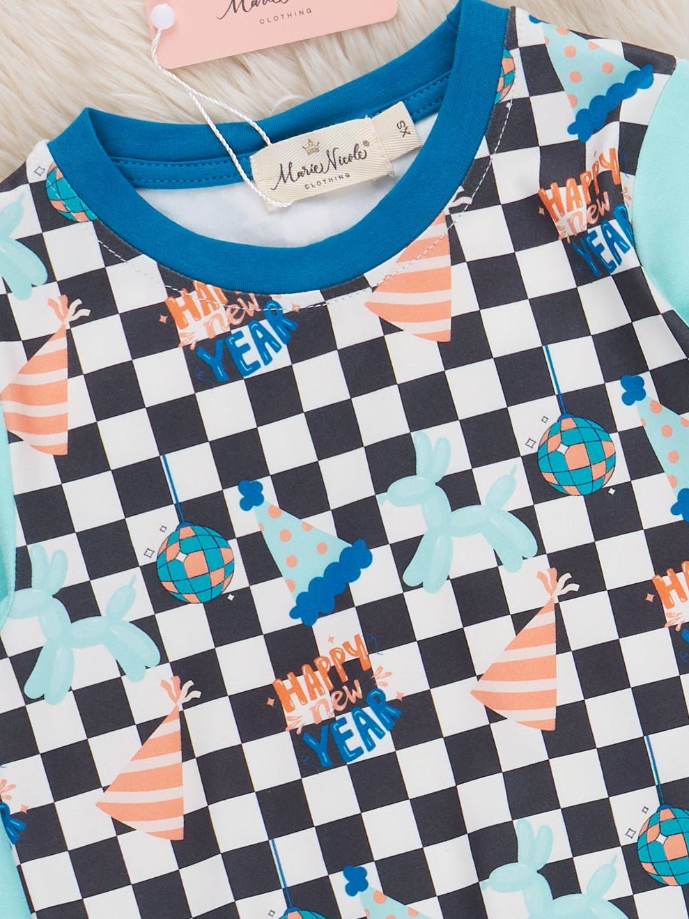 New Year Checkmate Shirt - Marie Nicole Clothing