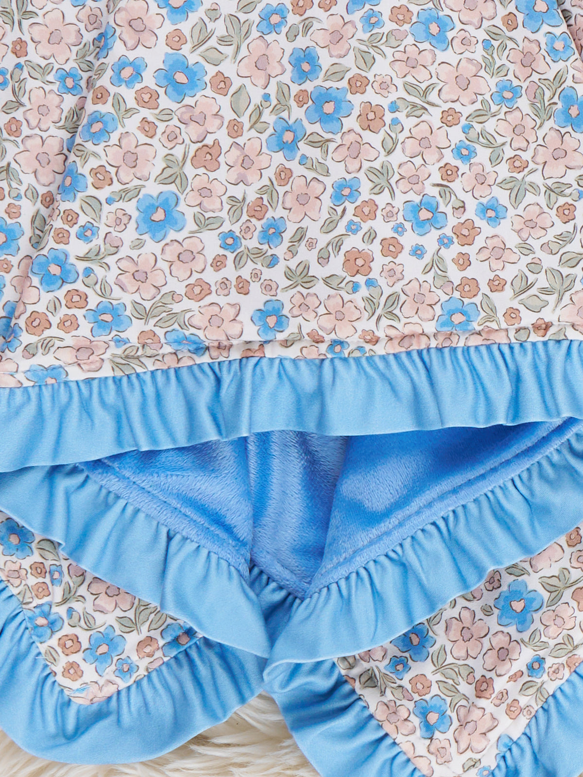 Blossom Floral Ruffle Blanket - Marie Nicole Clothing