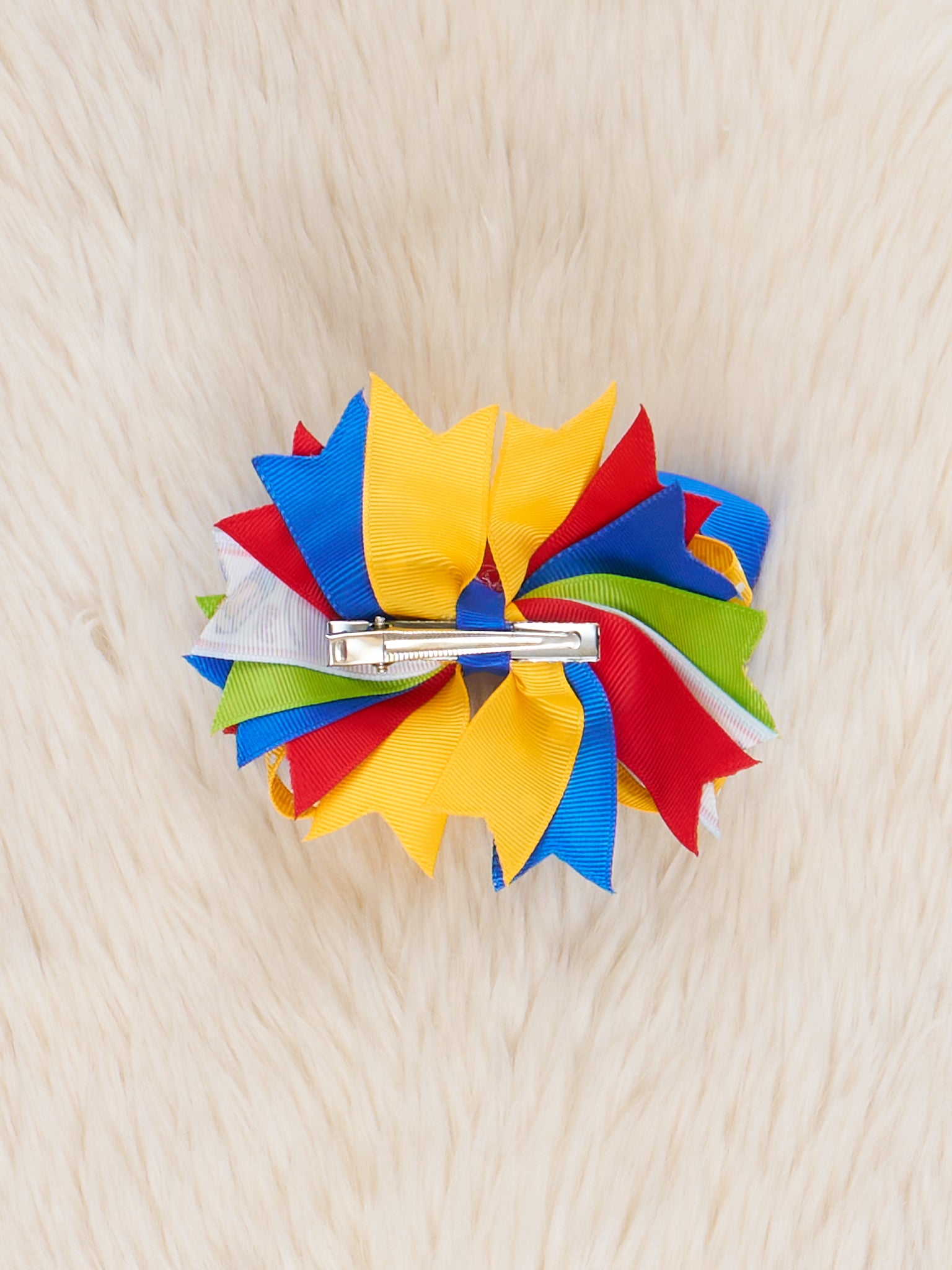 Blue Class in Session Ribbon Bow - Marie Nicole Clothing