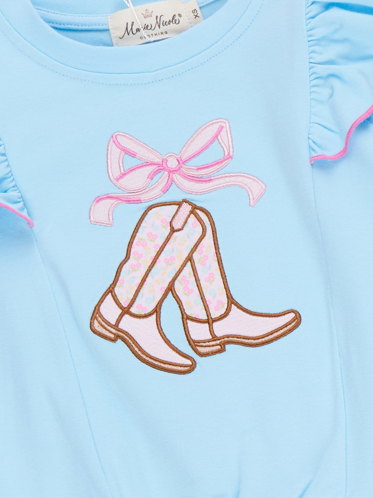 Boots & Bows Floral Bell-Bottom Outfit - Marie Nicole Clothing