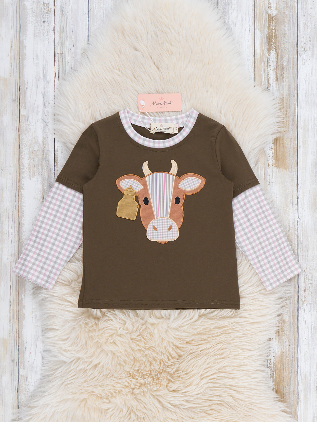 Cattle Ranch Layered Sleeve Top - Marie Nicole Clothing