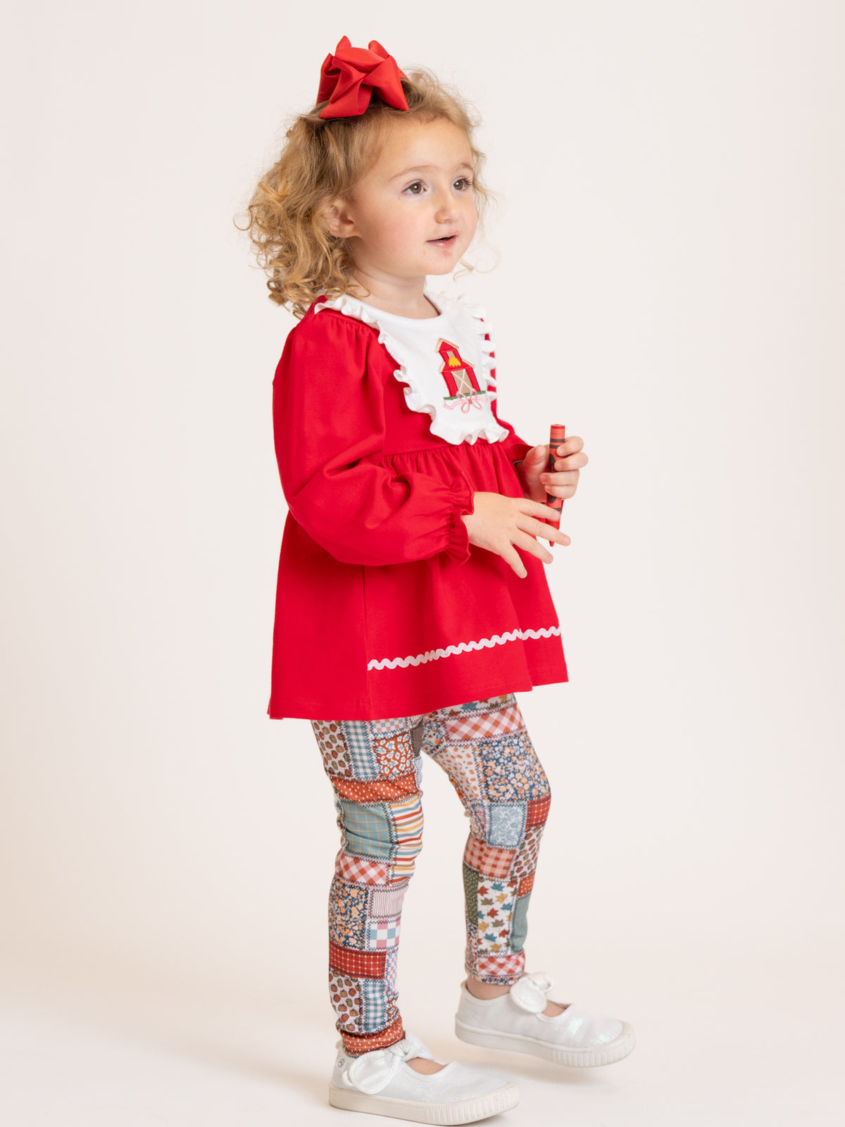 Country Barn Embroidered Outfit - Marie Nicole Clothing
