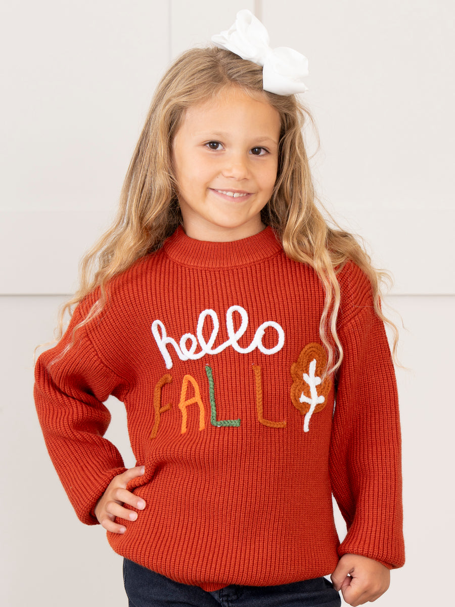 "Hello Fall" Knit Sweater