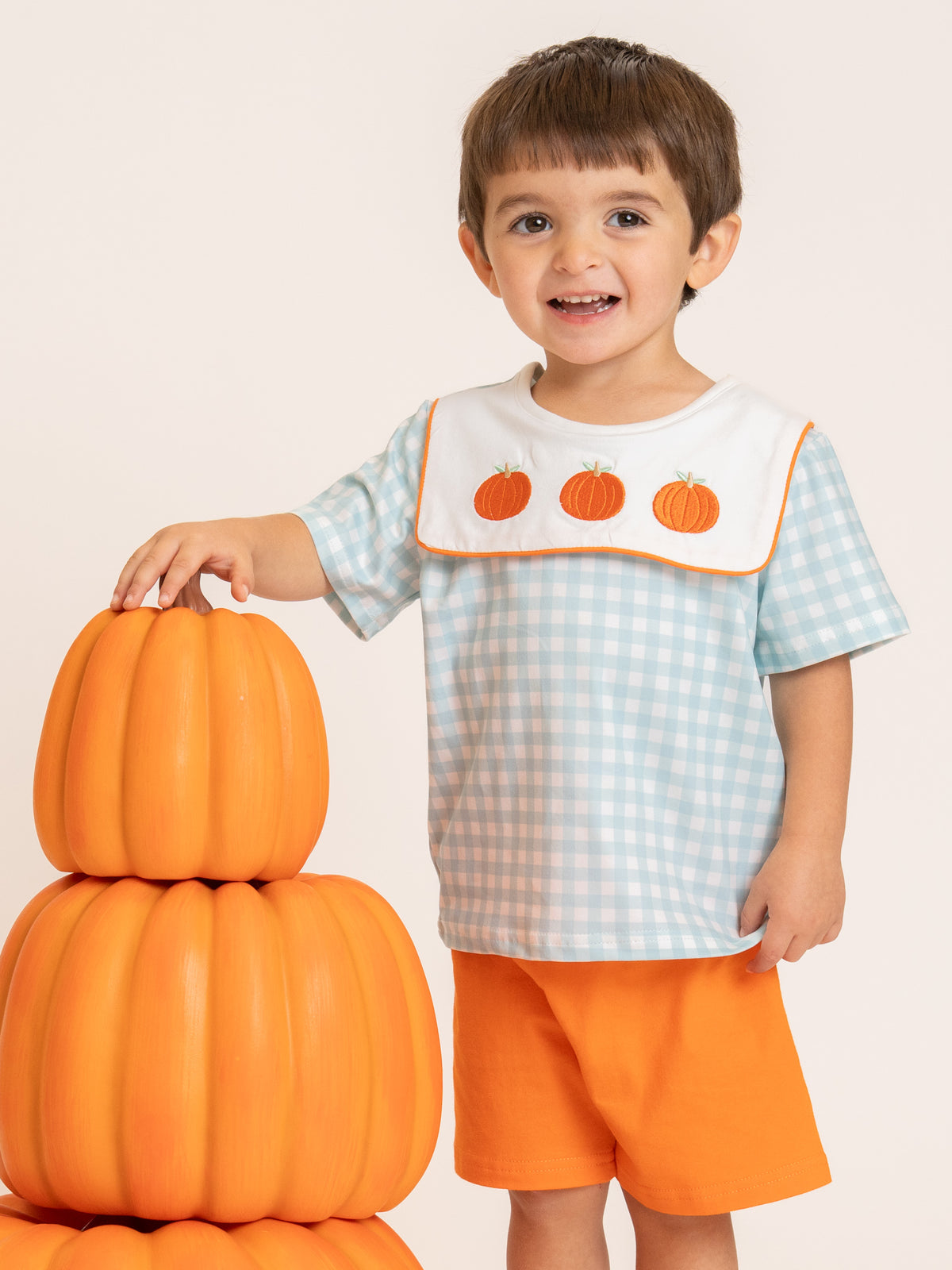 Gingham Grove Embroidered Outfit - Marie Nicole Clothing