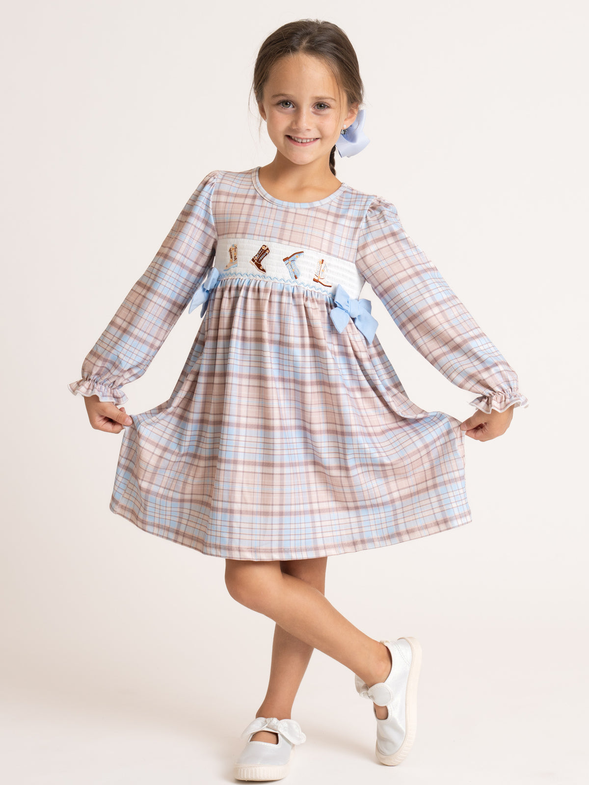 Step Into Adventure Embroidered Dress - Marie Nicole Clothing