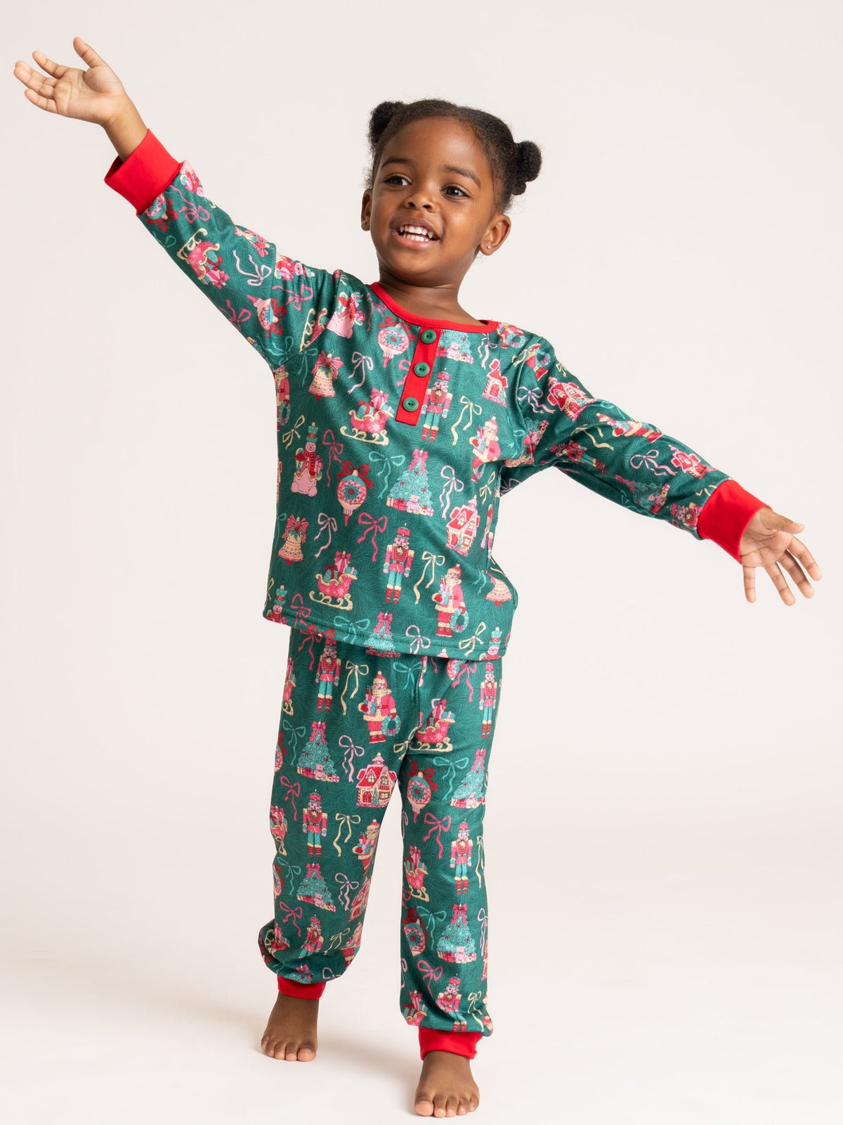 Christmas Village Ruffle Pajamas - Marie Nicole Clothing