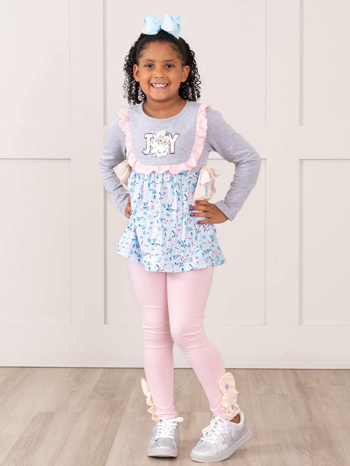 Joyful Blooms Ruffle Outfit - Marie Nicole Clothing