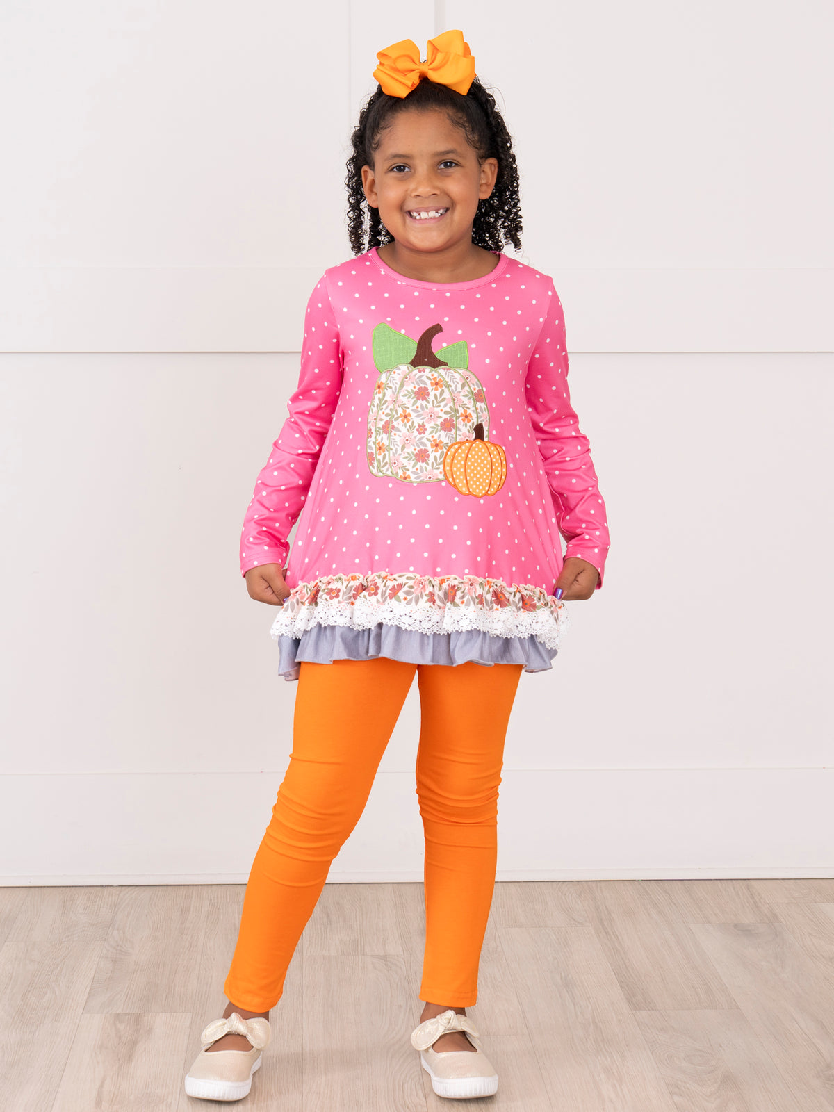 Pumpkin Lane Ruffle Outfit - Marie Nicole Clothing