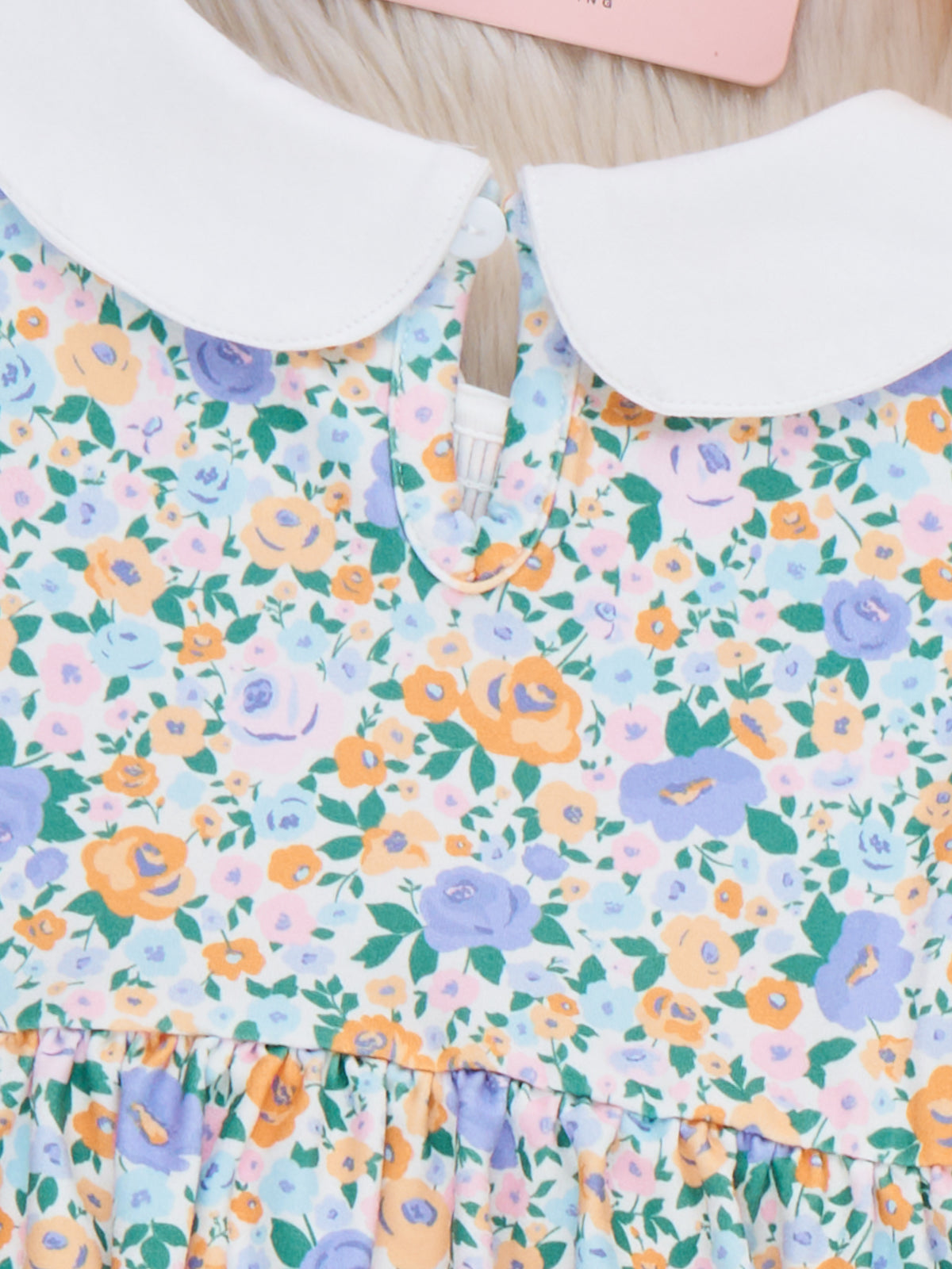 Meadow Smocked Floral Collar Bell Bottom Outfit - Marie Nicole Clothing