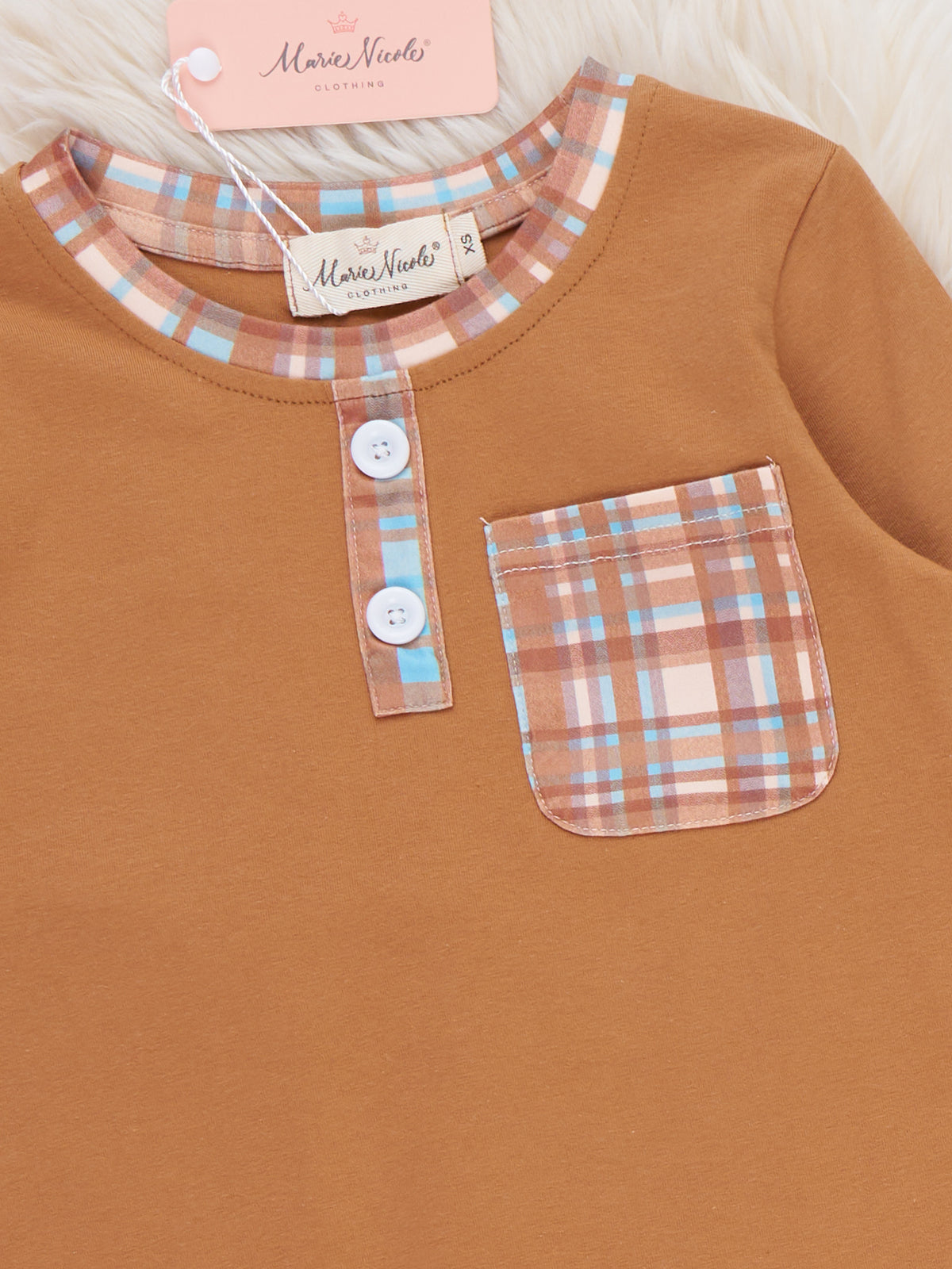 Autumn Pocket Plaid Outfit - Marie Nicole Clothing