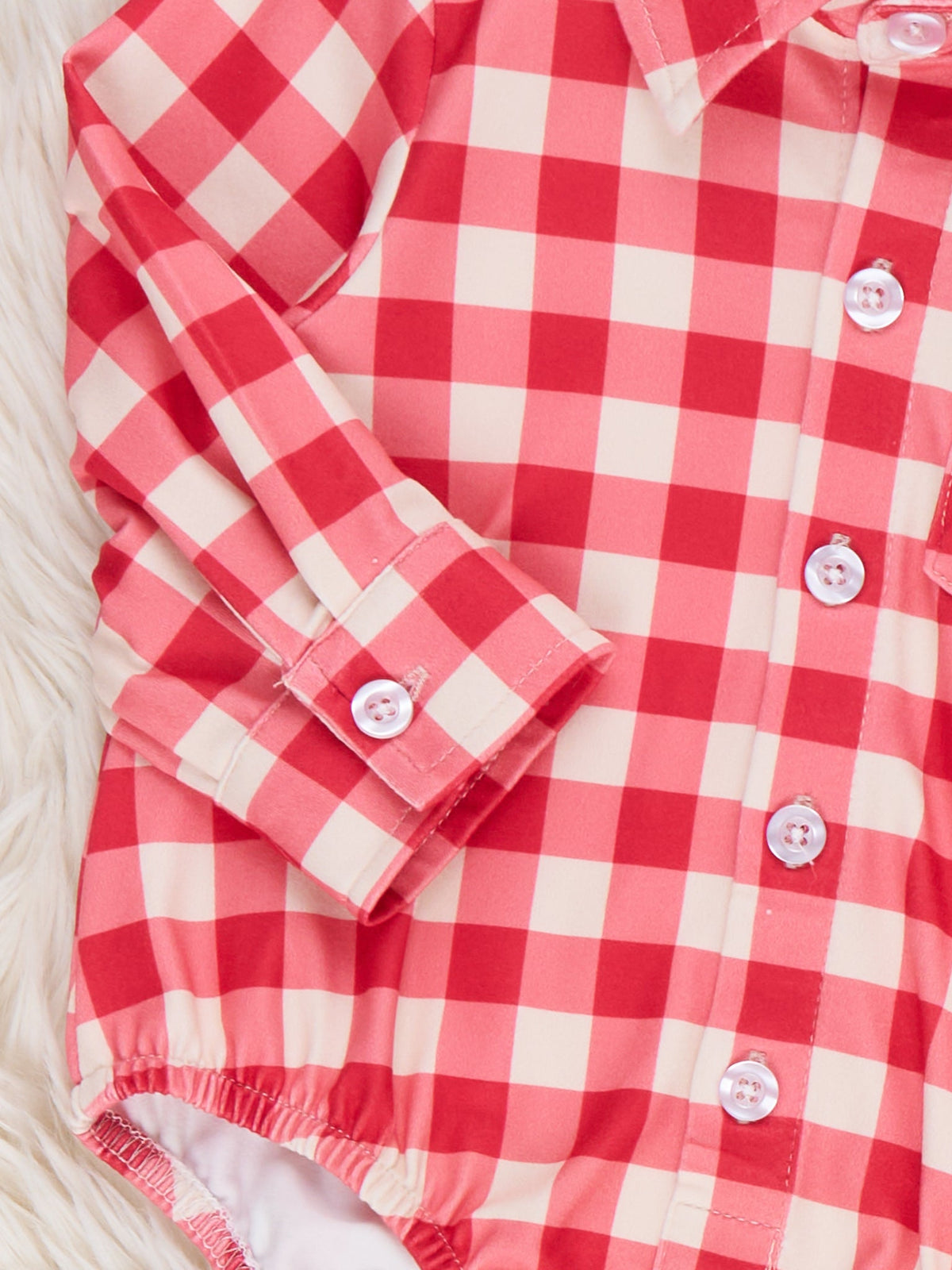 Classic Gingham Button-up Bubble Romper - Marie Nicole Clothing
