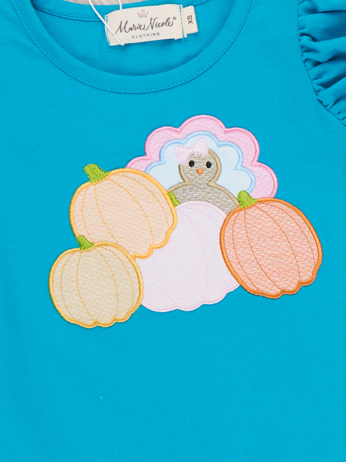 Turkey Blooms Embroidered Bell Bottom Outfit - Marie Nicole Clothing