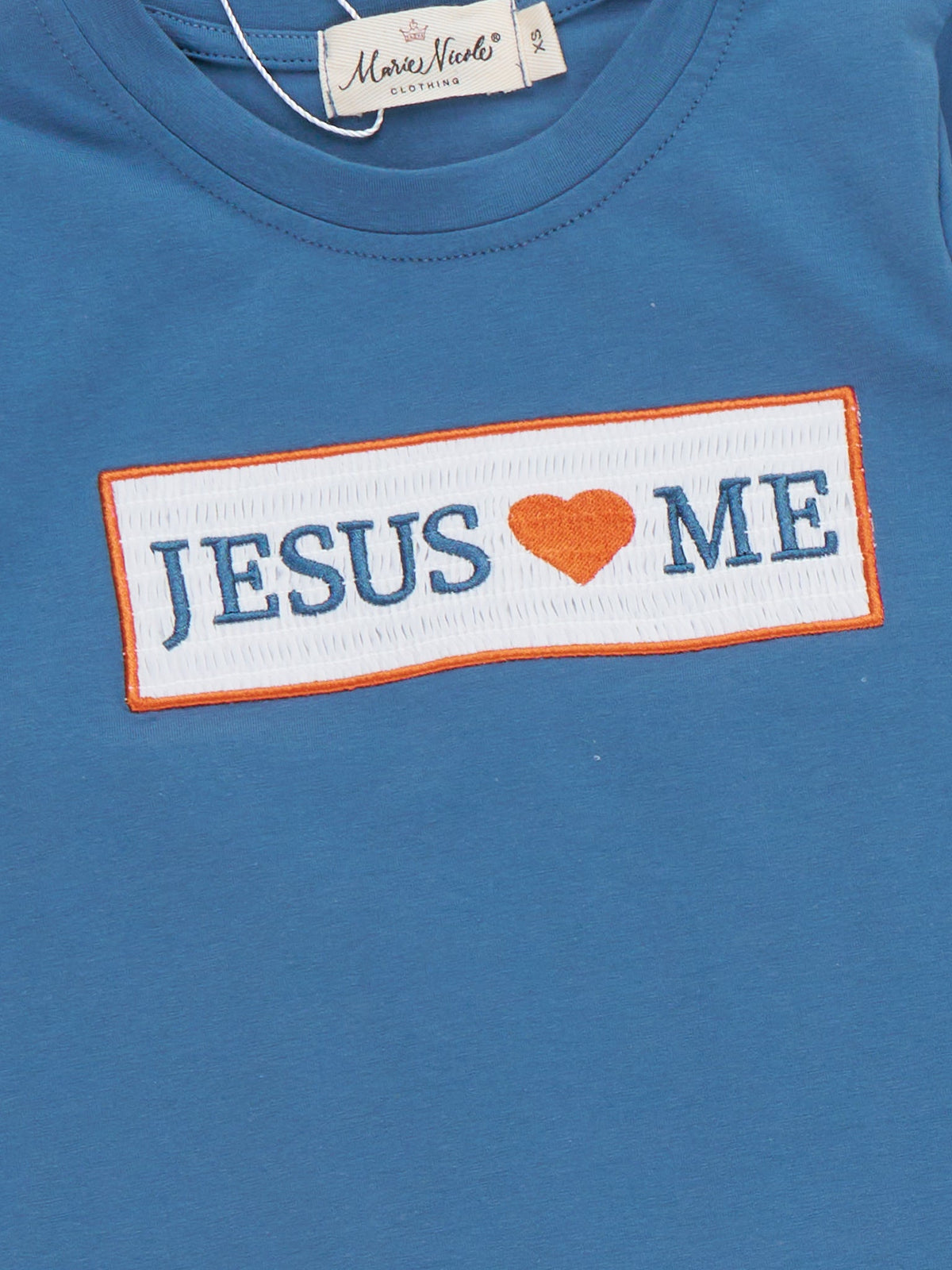 Graceful Plaid "Jesus Loves Me" Outfit - Marie Nicole Clothing