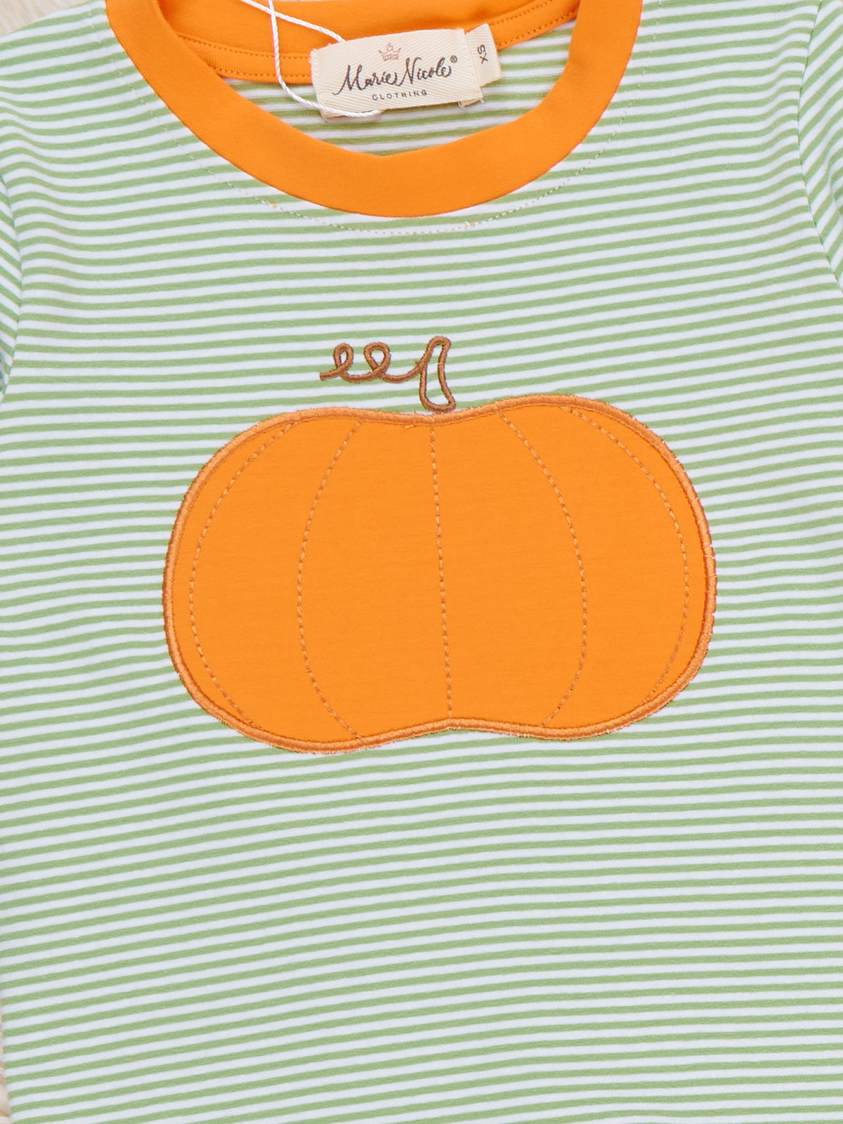 Harvest Pumpkin Embroidered Outfit - Marie Nicole Clothing