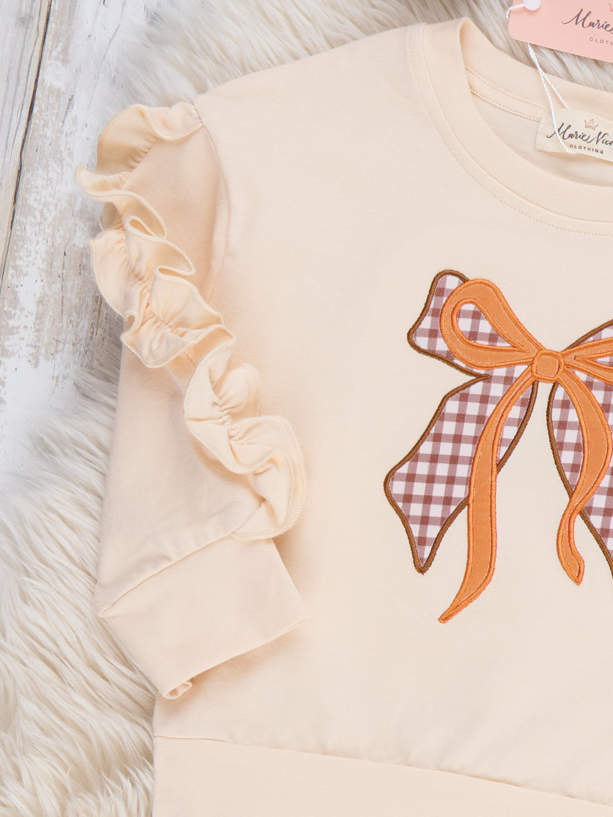 Ribbon Charm Bow Ruffle Outfit - Marie Nicole Clothing