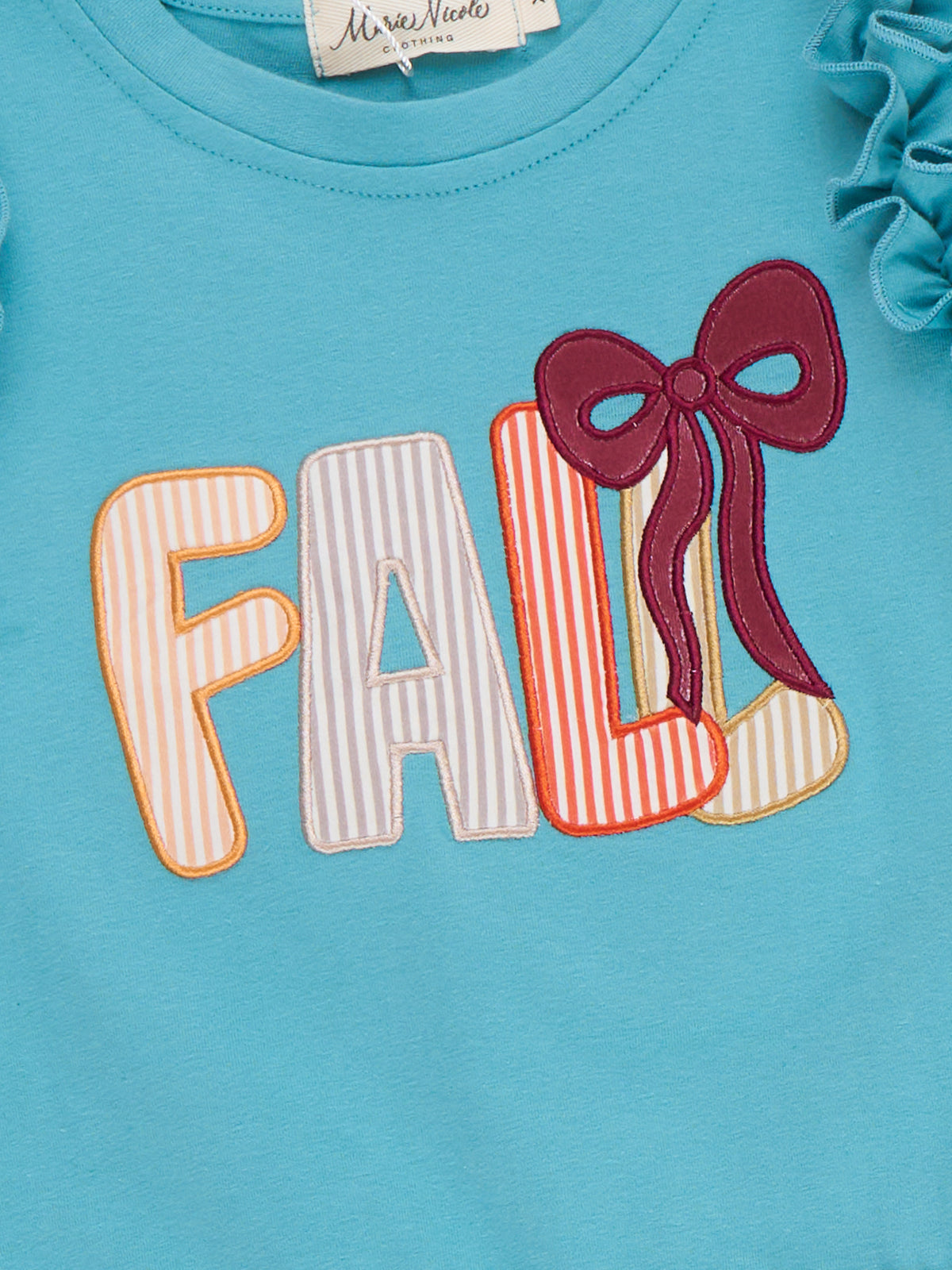Sweet Bow "Fall" Ruffle Outfit - Marie Nicole Clothing