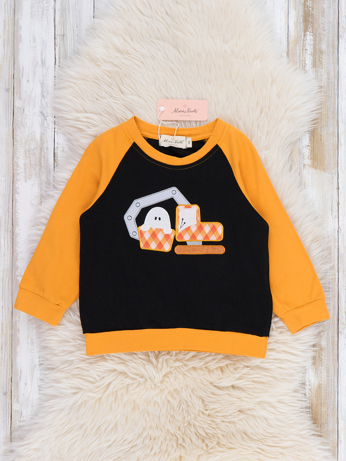 Boo Crew Builders Embroidered Top - Marie Nicole Clothing