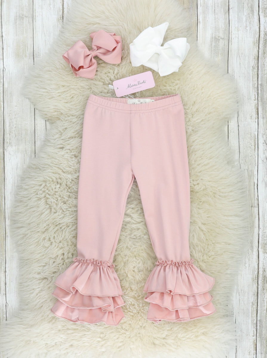 Solid Ruffled Leggings for Girls (The Hair Bow Company)