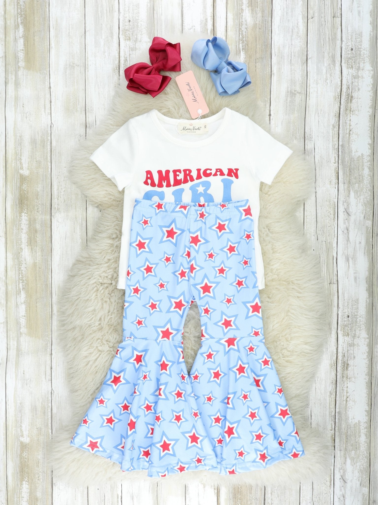 "American Girl" Star Bell Bottom Outfit - Marie Nicole Clothing