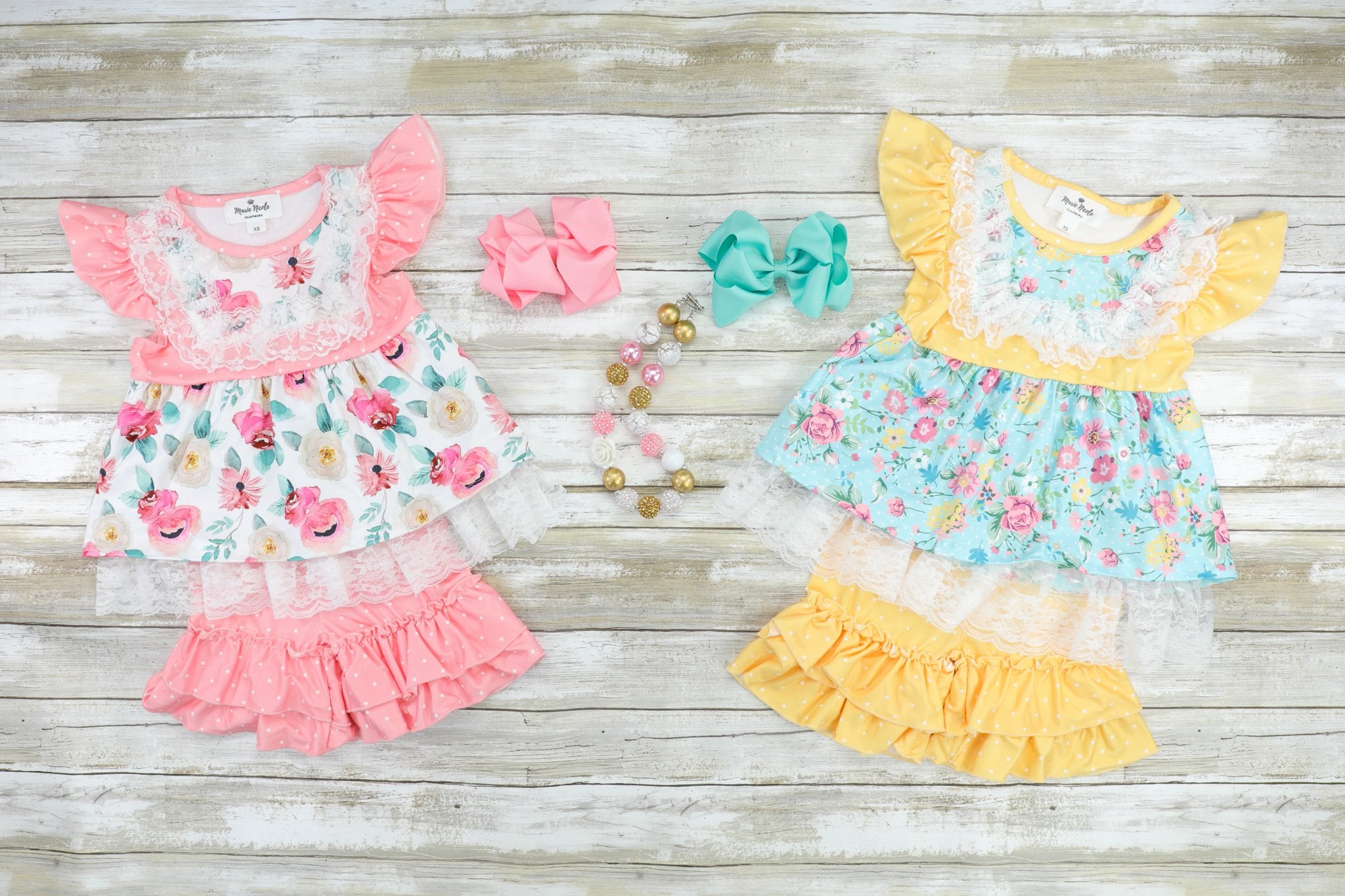Best Friends or Sister Lace Floral Sets