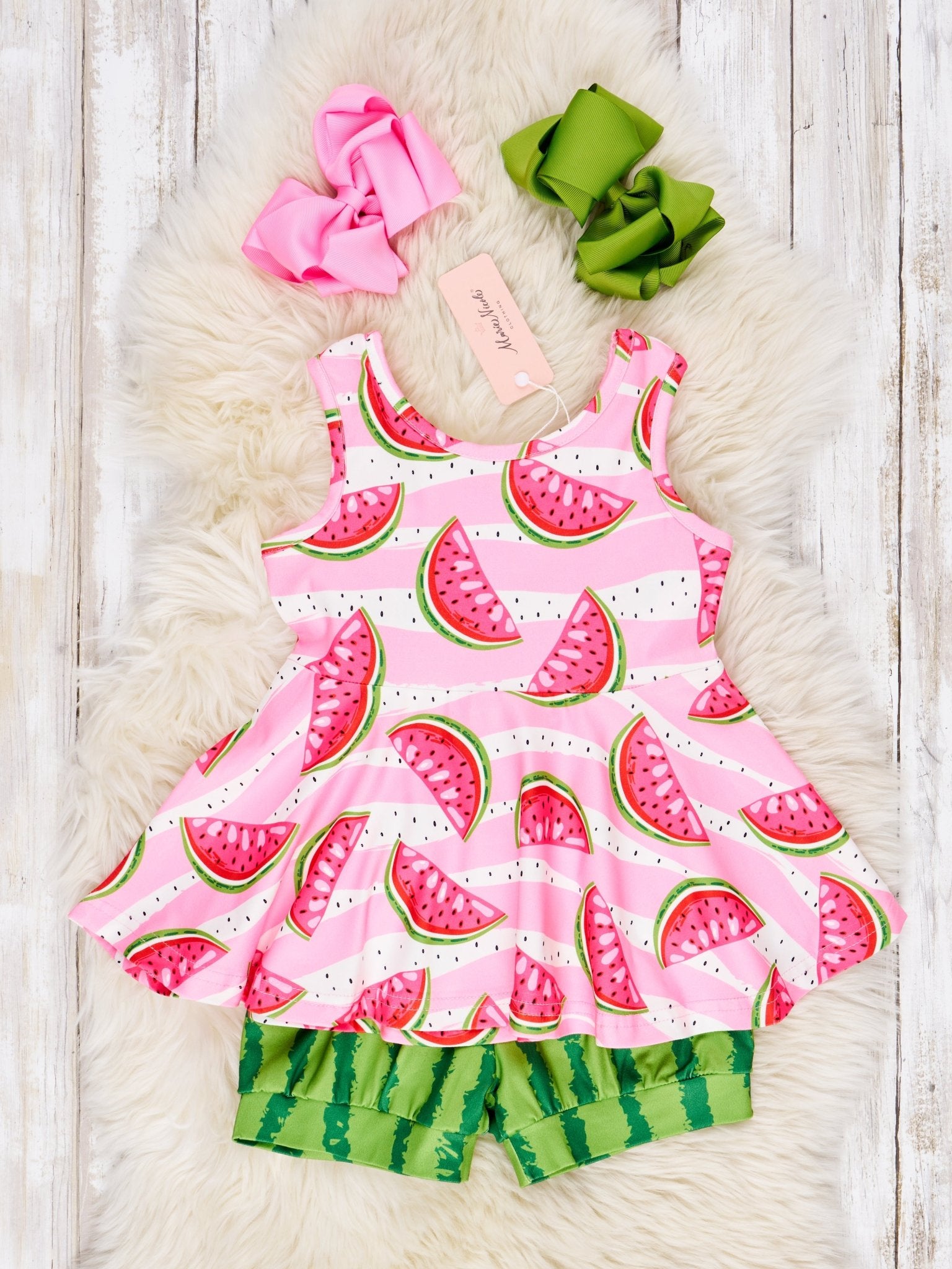 Watermelon Tank & Shorts Outfit - Marie Nicole Clothing