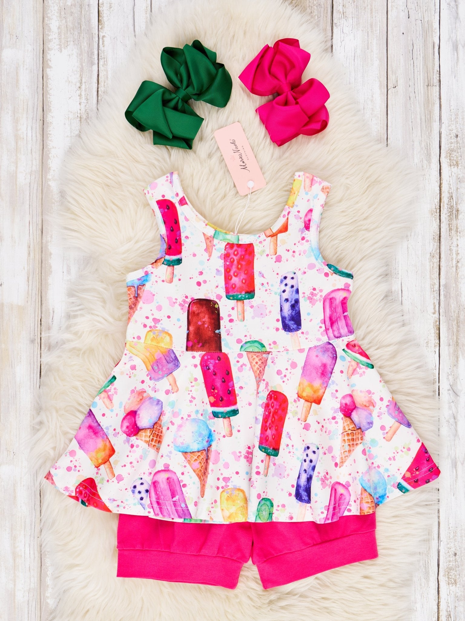 Ice Cream Tank & Shorts Outfit - Marie Nicole Clothing