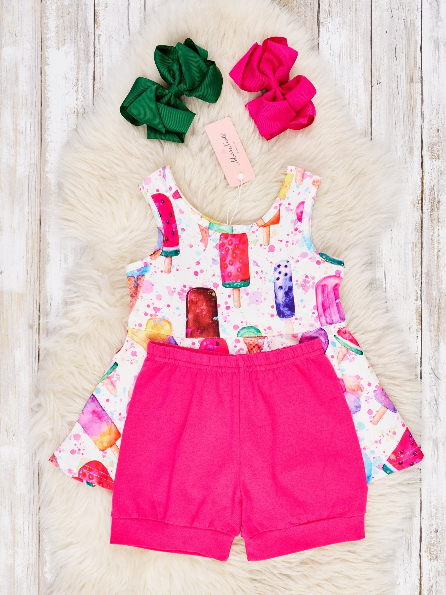 Ice Cream Tank & Shorts Outfit - Marie Nicole Clothing