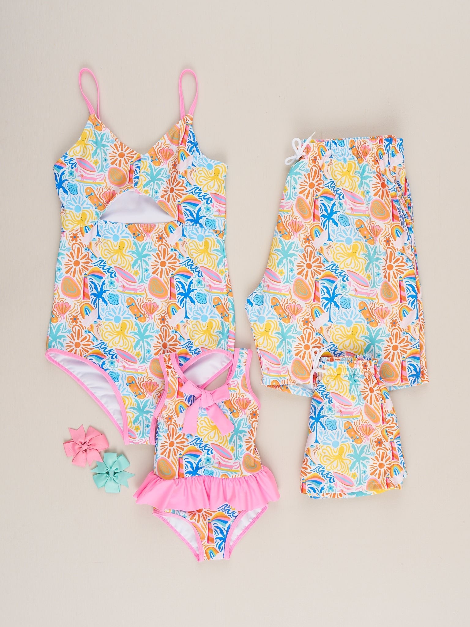 Family Tropical Beach Swimsuit - Mom - Marie Nicole Clothing