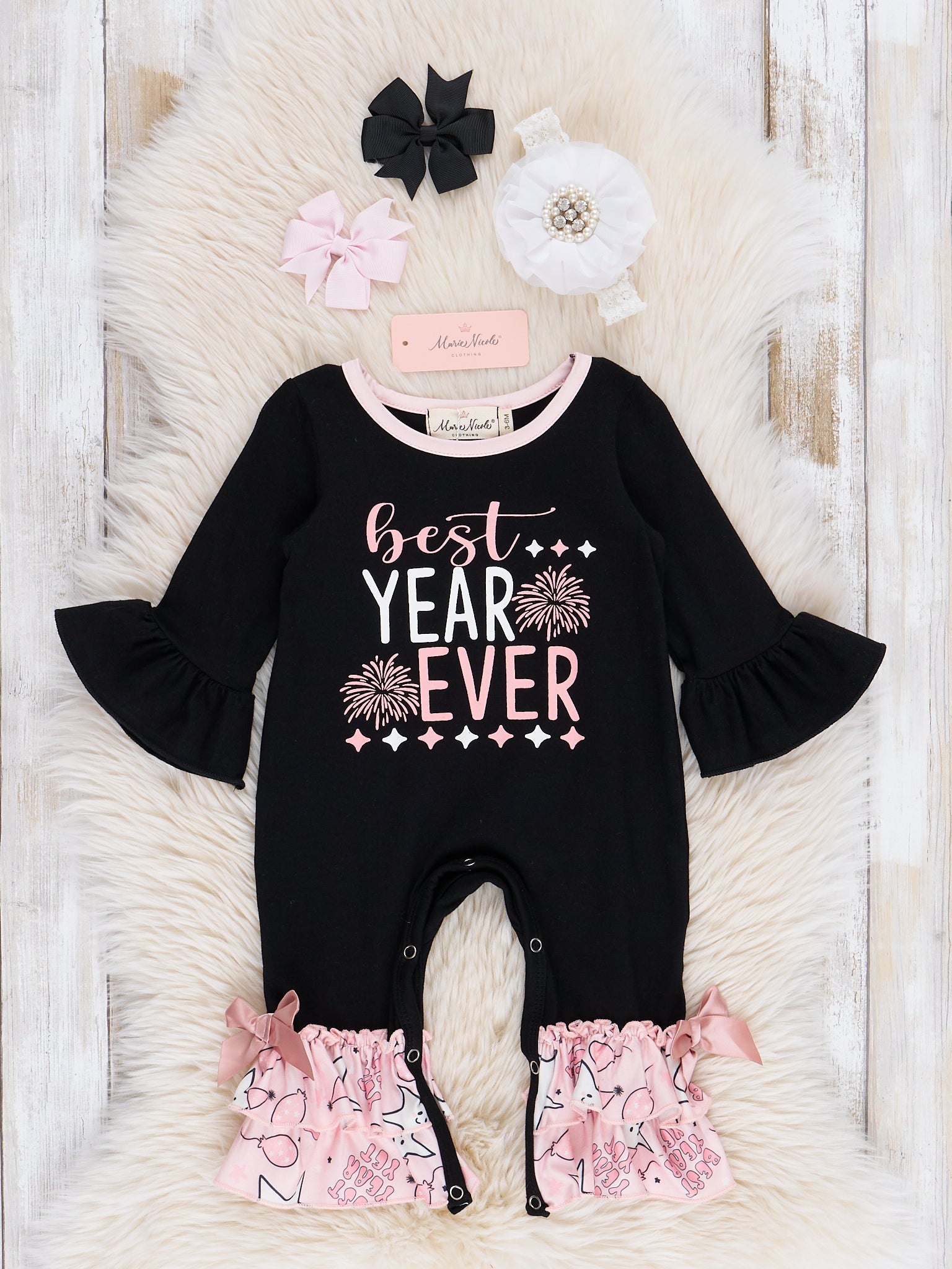 baby new years dress Amazon.com: WIQI My First New Years Baby Girl Outfit 2026 New Years Baby Girl Outfit 0-3 Months Newborn Ruffle Romper Pants 2026 Hat 3Pcs Clothing Sets: Clothing, Shoes & Jewelry