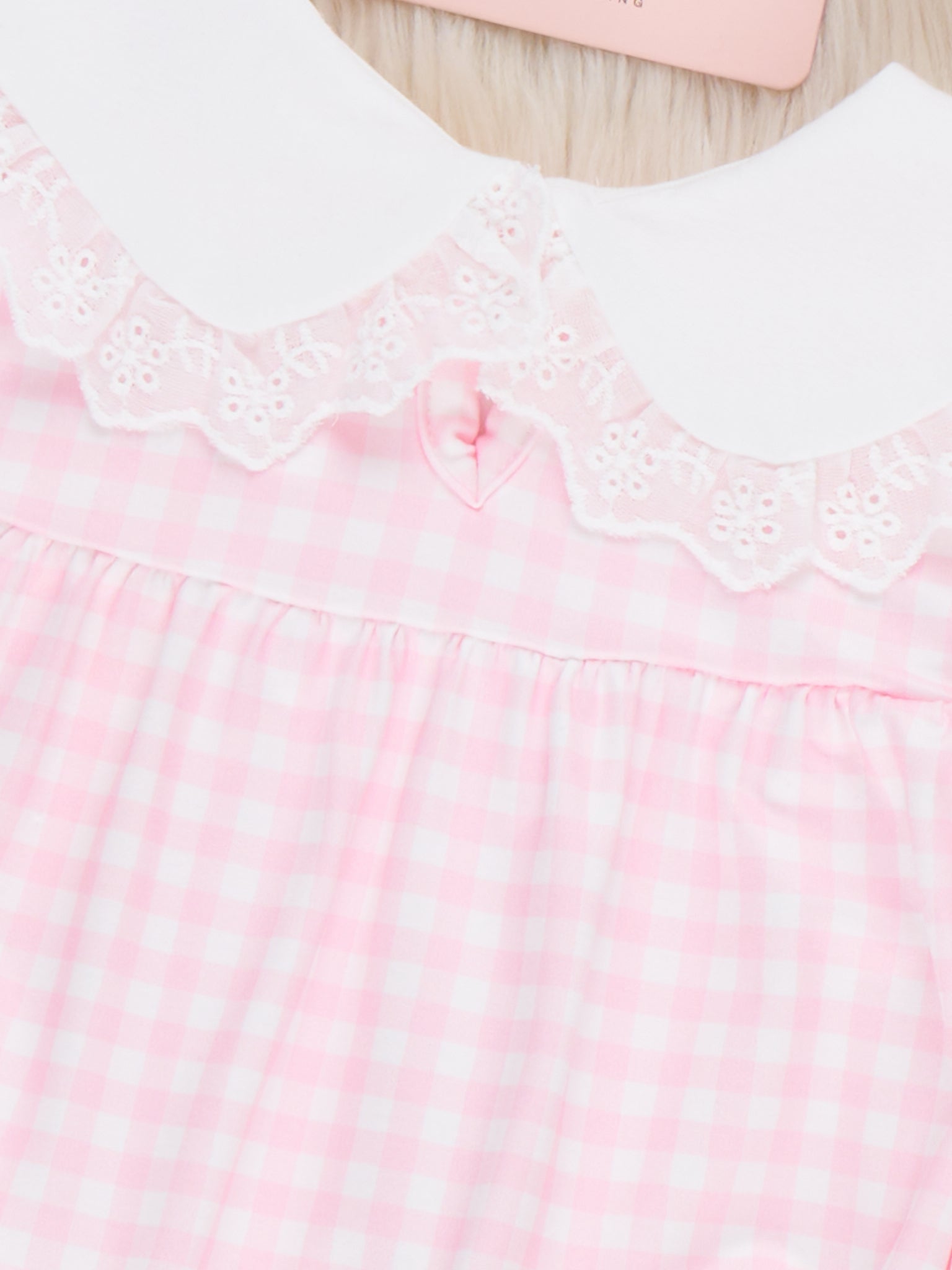 Sweet Strawberries Embroidered Bubble Romper - Marie Nicole Clothing