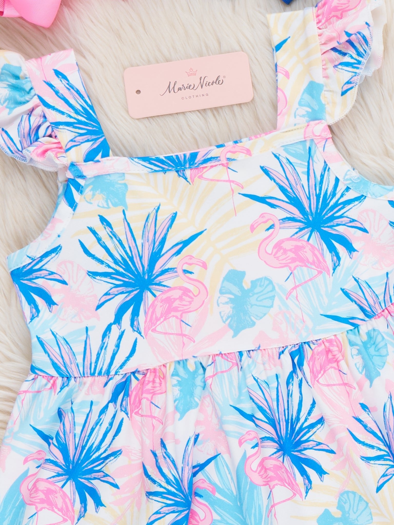 Tropical Summer Tiered Dress - Marie Nicole Clothing