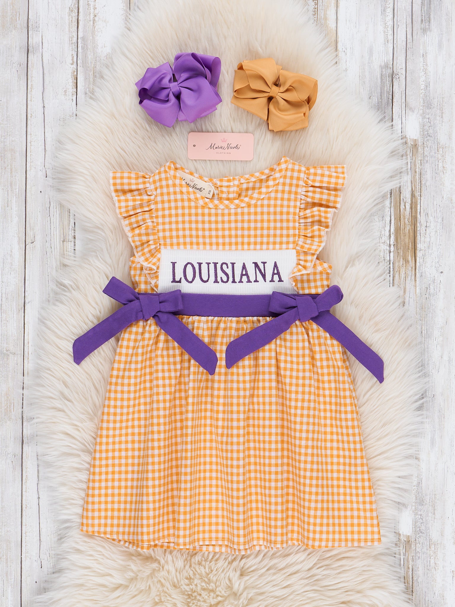 gingham dress smocked BRIGHT MINI L Lightweight with a soft structure Rachel Smocked Gingham Midi Dress