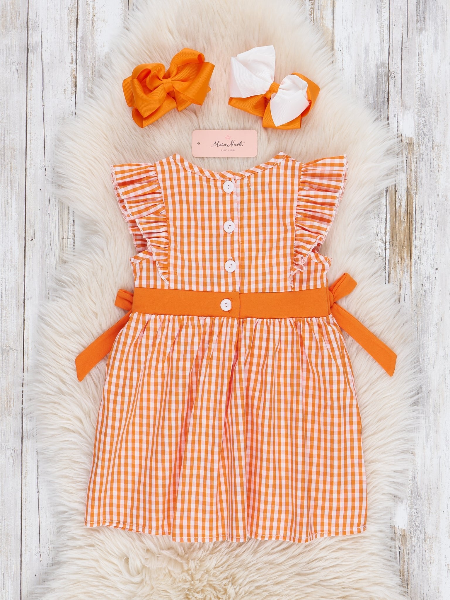 Tennessee Smocked Gingham Dress - Marie Nicole Clothing XXL(6yrs) Tennessee Smocked Gingham Dress - Marie Nicole Clothing XXL(6yrs)