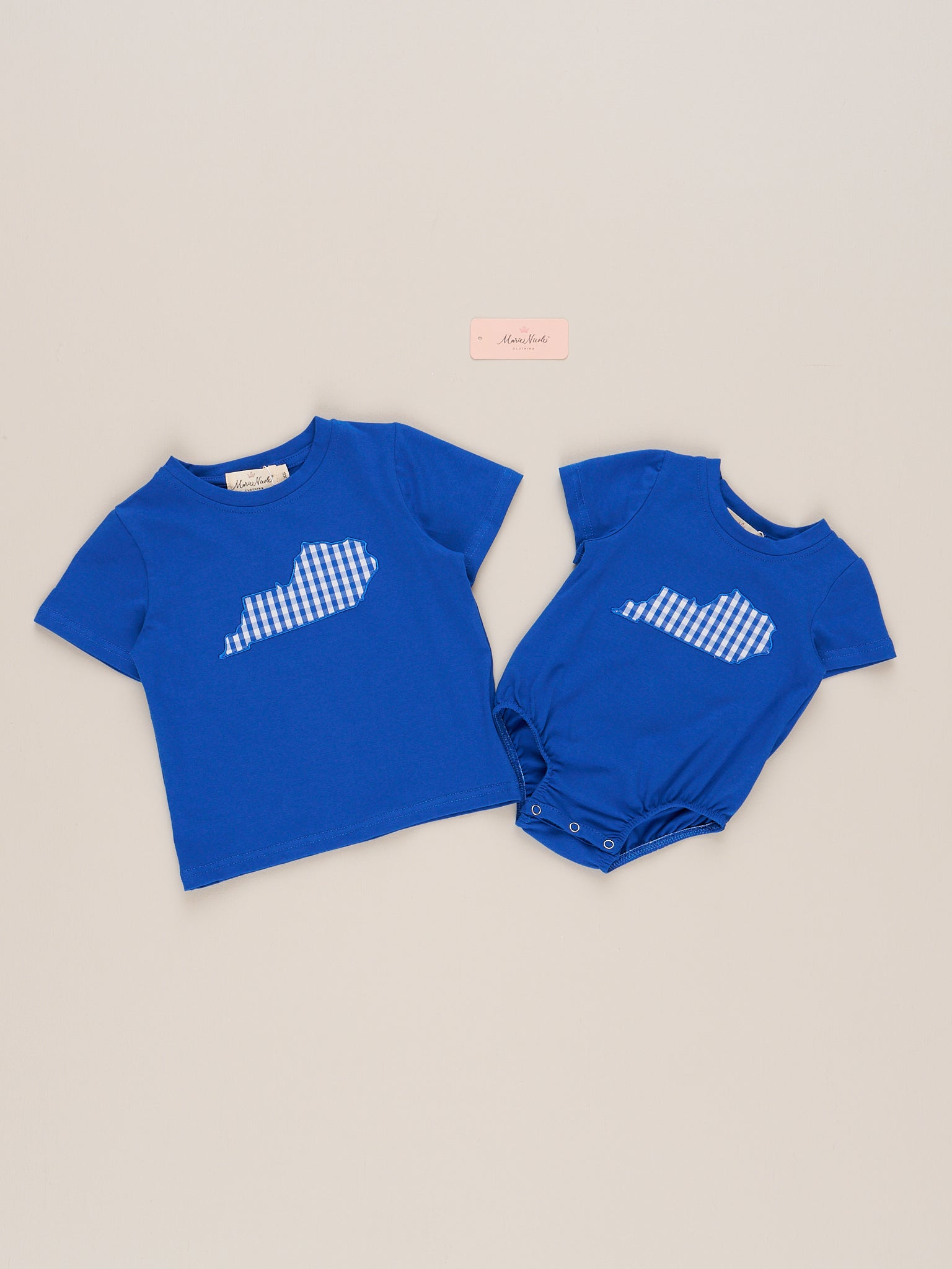Kentucky Embroidered Gingham Shirt - Marie Nicole Clothing