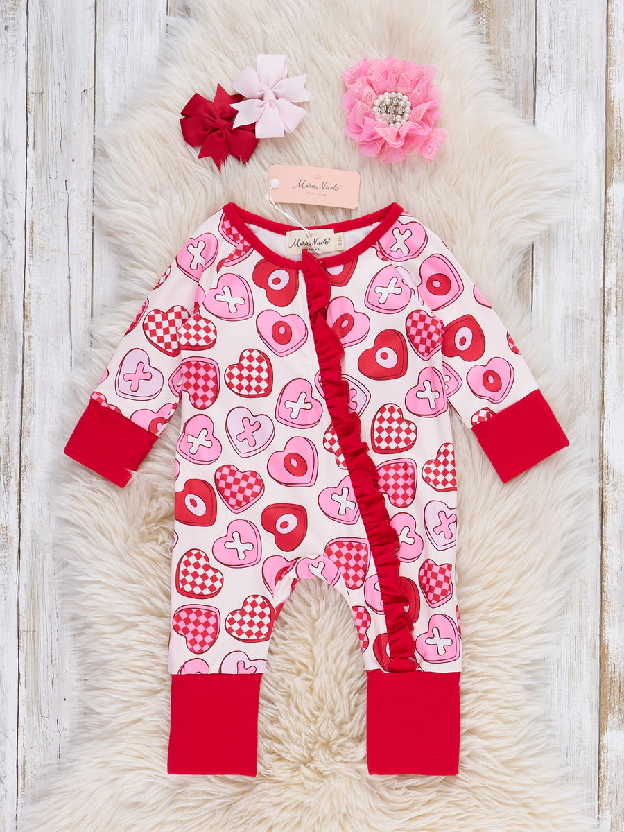 Lovebug Ruffle Sleeper Pajamas – Marie Nicole Clothing