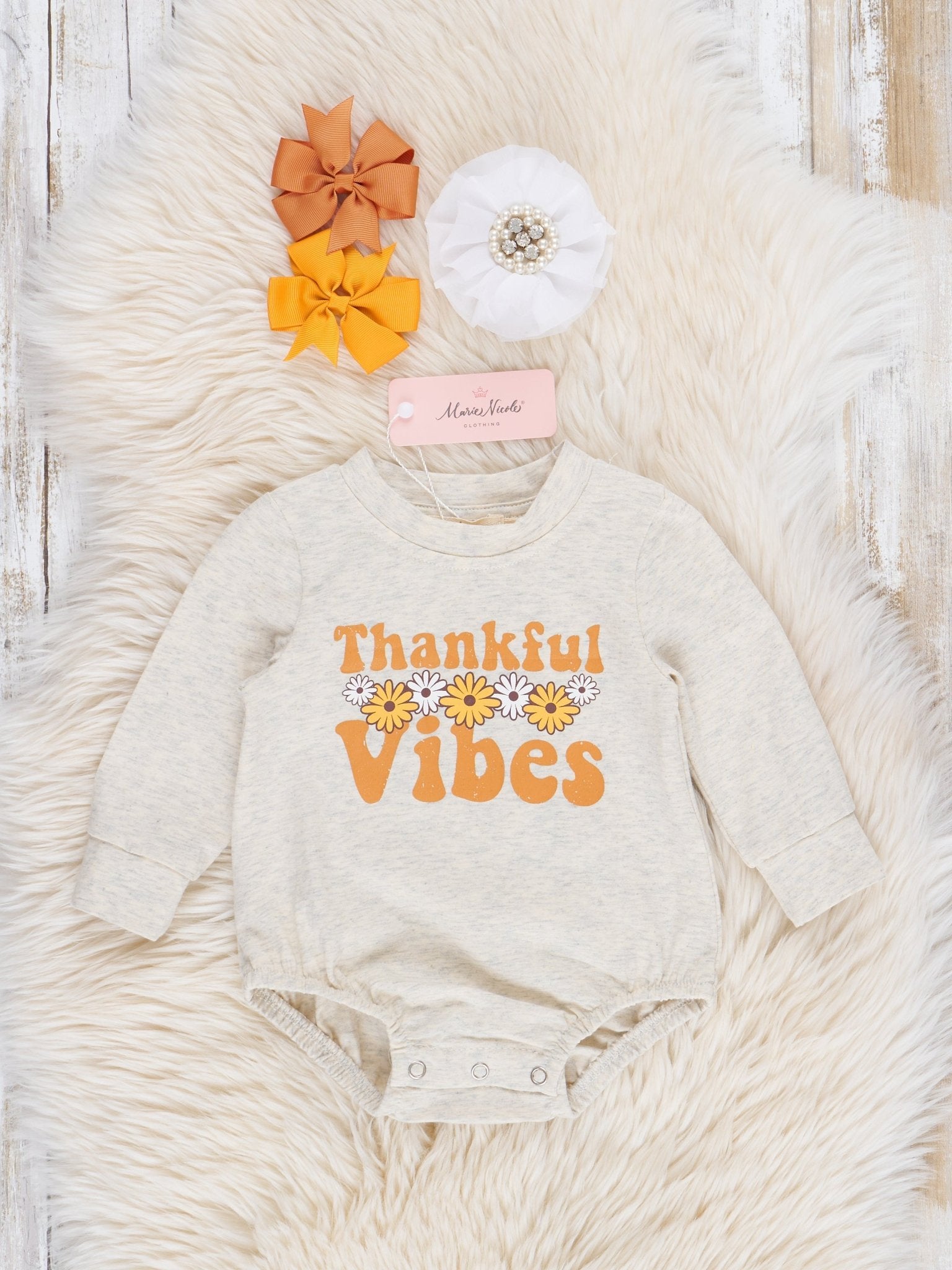 Mom & Me "Thankful Vibes" Shirt - Marie Nicole Clothing
