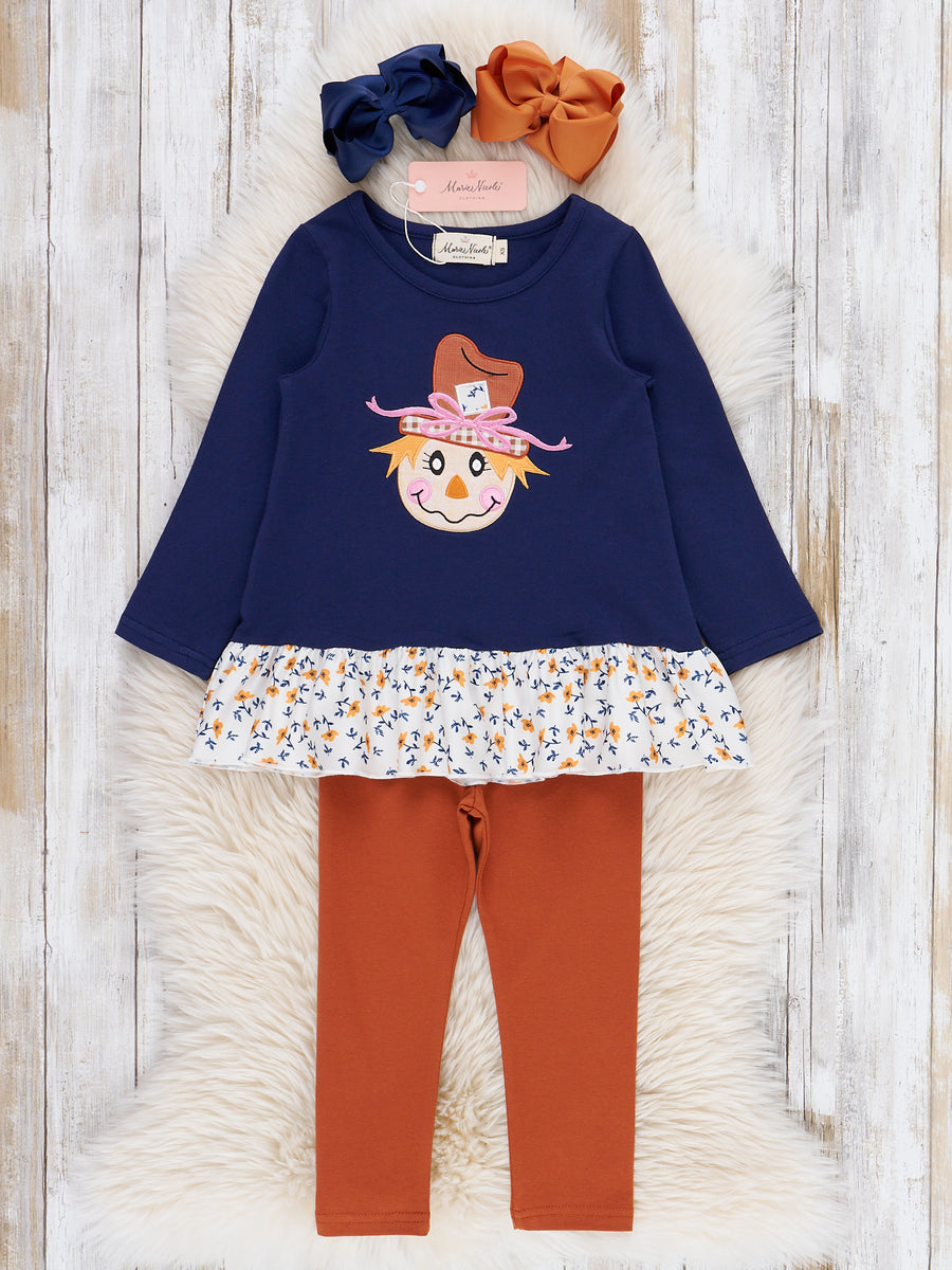 Little Crow Keeper Embroidered Ruffle Outfit – Marie Nicole Clothing